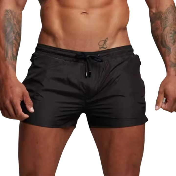 Traje de baño de verano 2025, pantalones cortos para hombre, pantalones cortos de playa para nadar, traje de baño para hombre, bañadores, mayo de Surf, pantalones cortos de baño para hombre - 1