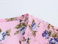 OUWU- 2025 Tops de Playa Bohemios con Cordones, Estampado Floral, Manga Trompeta, Tops Cortos, Camisas Casuales, Blusa - details 4