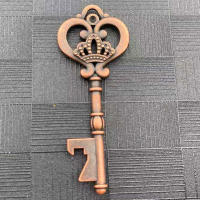 Crown Key Abrebotellas De Cerveza Llavero Antiguo, Abrebotellas Retro Ideas De Boda, Respuesta Regalos - details 2
