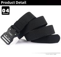 Cinturón Táctico de Aleación Diseño Moderno de Cinturón Casual de Nylon con Hebilla de Botón - details 9