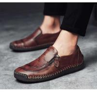 2024 nuevos zapatos de conducción cómodos Mochaxin formales de cuero genuino de moda para hombres - details 8