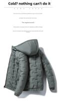 Chaqueta acolchada de algodón para hombre, abrigo ligero con capucha de estilo coreano, prendas de vestir gruesas informales de estilo japonés, novedad de invierno de 2024 - details 1