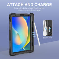 Funda para iPad de 10,9 pulgadas, cubierta protectora resistente a prueba de golpes con soporte incorporado, con funda para lápiz, 2022 - details 4