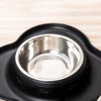 Cuenco de acero inoxidable para mascotas, almohadilla antiderrames, alimentador para beber para mascotas, plegable, antideslizante, cuenco de comida para perros, gatitos y cachorros - details 12