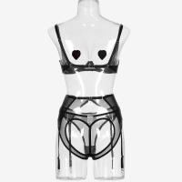 Conjunto de Sujetador Transparente con Borlas de Cuatro Piezas Lencería Sexy para Mujeres - details 13