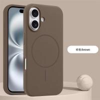 Nuevas fundas protectoras de silicona con carga inalámbrica magnética Magsafe para iPhone 16 15 14 Plus Apple 16 15 14 Pro Max - details 12