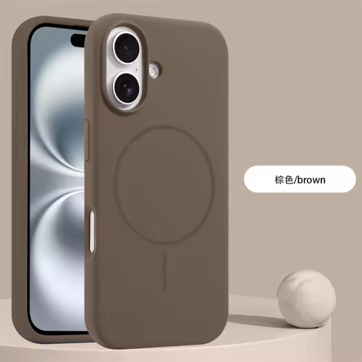 Nuevas fundas protectoras de silicona con carga inalámbrica magnética Magsafe para iPhone 16 15 14 Plus Apple 16 15 14 Pro Max - 1
