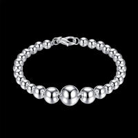 -pulsera de plata de ley 925 para mujer, cuentas de Buda, tamaño degradado, joyería de compromiso, regalo de boda - details 6