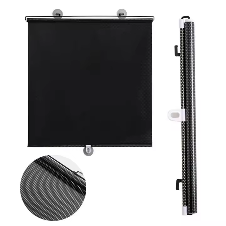Con ventosa para coche, dormitorio, ventanas, cocina, decoración del hogar, parasol, cortina opaca, cortinas de ventana, persianas enrollables - 1