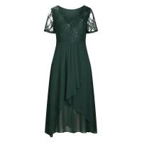 Vestido de verano a la moda con cuello en V, pantalón corto informal, vestidos de manga para mujer - details 5