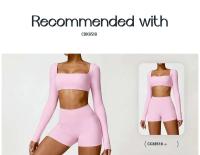 Pantalones Cortos de Cintura Alta de Yoga Ouwu Anti-Esqüí, Ideal para Ciclismo, Correr, Entrenamiento Intenso, Gimnasio Ropa Deportiva para Mujeres - details 4