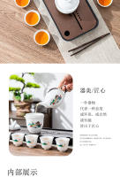 Juego de Kung Fu de Jade gordo de oveja para el hogar, cubierta de té de porcelana blanca Dehua, tazón, tetera, taza de té, caja de regalo de cerámica - details 5