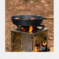 Mini leña de acero inoxidable para acampar, hacer picnic, estufa de carbón plegable, parrilla de barbacoa calentada al aire libre - details 2