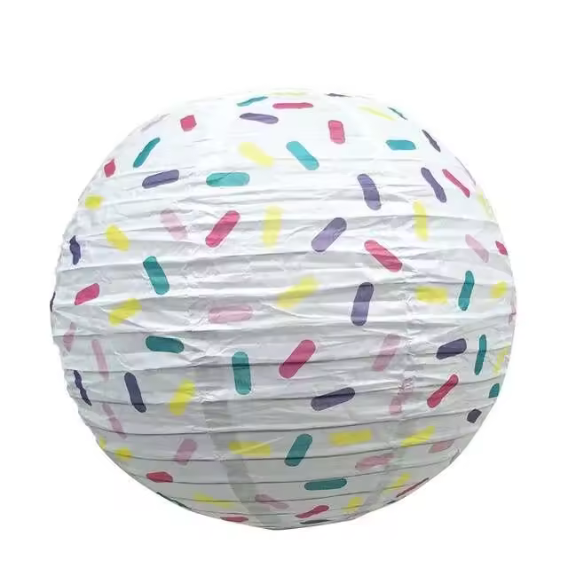 Candy Donut decoración de feliz cumpleaños colgante fiesta linterna papel wer bola combinación Accesorios - 1