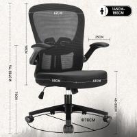 con reposabrazos abatibles,giratoria Regulable en Altura,ergonómica con Apoyo Lumbar - details 4