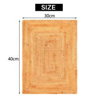 Manteles individuales de ratán antideslizantes, manteles individuales tejidos resistentes al calor para mesa de comedor, manteles individuales resistentes al calor para mesa de cena - details 7