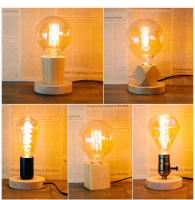 Retro Vintage Table Lamp Wood E27 Night Light 85-265V EU Plug For Bedroom Bedside Desk Lamp Floor Decor Multiple shapes - details 7