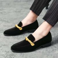 2023 zapatos cómodos del partido del ante del espectáculo del zapato de cuero de los hombres del Reino Unido del nuevo diseño de la moda - details 5