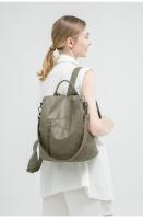 Mochila de gran capacidad, bolso de piel auténtica para mujer, mochila, bolso de mano para mujer, bolso de viaje de piel sintética - details 4