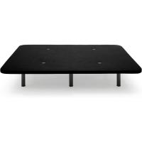 Base Tapizada Reforzada 3D con Estructura Extra Firme, Barras de Refuerzo Internas y 6 Patas Metálicas Roscadas de 26 cms, Medidas 150x190 cm, Color Negro - details 0