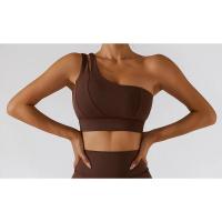 Sujetador deportivo sexy de un solo hombro para mujer, ropa interior de entrenamiento de gimnasia, chaleco para correr de alto soporte - details 3