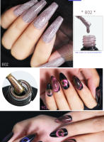 Parkson-esmalte de uñas de Gel brillante magnético, cristal Ojo de gato, cobertura completa, Auroras láser de larga duración, rojo, verde, 10ML, efecto plata UV - details 3