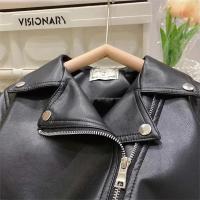 Chaqueta de Cuero PU para Niños Ropa de Exterior Elegante para Primavera Otoño - details 3