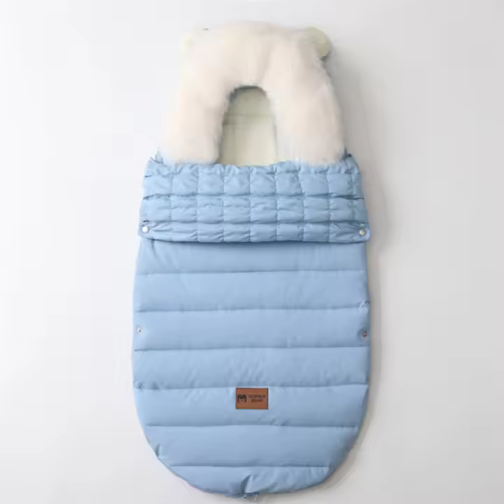 Sacos de dormir impermeables para cochecito de bebé, sobre grueso cálido para recién nacido, Invierno - 1
