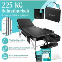 Camilla de Masaje Móvil Plegable y Ajustable en Altura, Cama de Masaje de 3 Zonas Estética Amplia de Terapia + 10x Reposacabezas - details 1