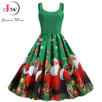 Women vintage spaghetti strap floral print high waist elegant sleeveless a-line party midi dress - details 46