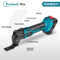 Herramienta Oscilante Sin Cable Yofidra Taladro Eléctrico para Carpintería en Casa DIY - details 4