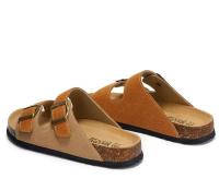 Sandalias planas de mujer con soporte para el arco, 2 hebillas ajustables, zapatos, suela de goma antideslizante - details 16