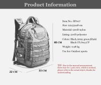 Mochila táctica impermeable para exteriores, bolsa deportiva para acampar, caza, Trekking, Softback, gran capacidad, Ejército Molle - details 0
