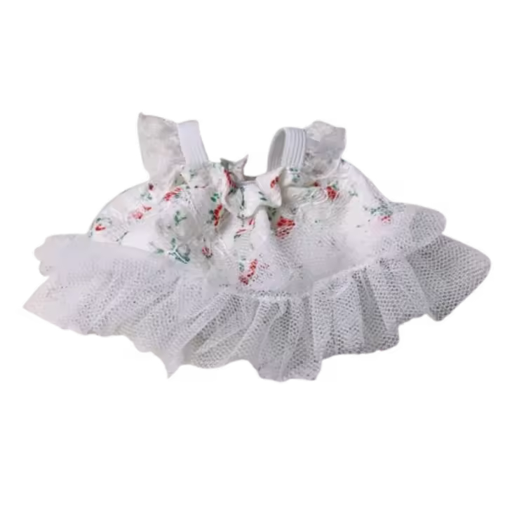1 Juego de falda de princesa, ropa de muñeca de algodón de 10cm, accesorios de juguete, traje de muñeca de algodón, vestido Mini multicolor - 1