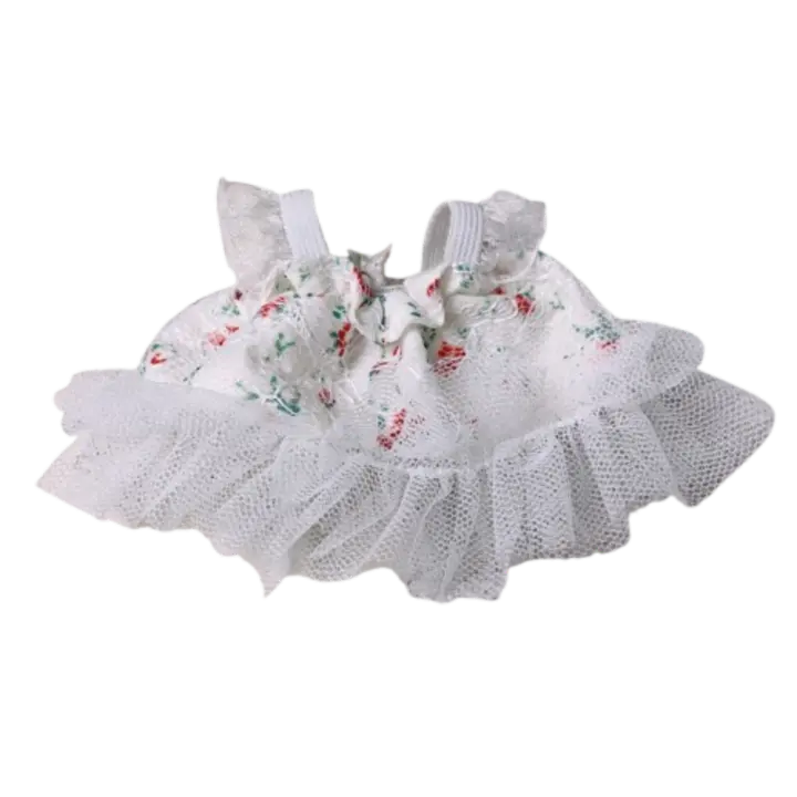 1 Juego de falda de princesa, ropa de muñeca de algodón de 10cm, accesorios de juguete, traje de muñeca de algodón, vestido Mini multicolor - 1