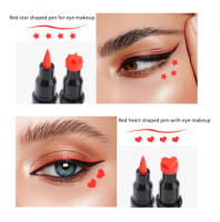 QIC-Delineador de ojos de doble punta con adornos impresos, resistente al sudor y al agua, no se emborra fácilmente - details 9