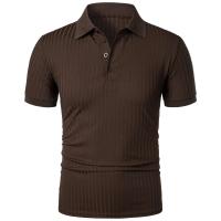 Ropa deportiva para correr para hombre, poste de pie de manga corta de alta elasticidad de verano, suéter básico de punto fino - details 37