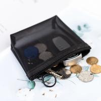Neceser de viaje para mujer, bolsa de aseo de malla negra transparente, organizador de maquillaje, bolsa de lavado, pequeña y grande - details 9