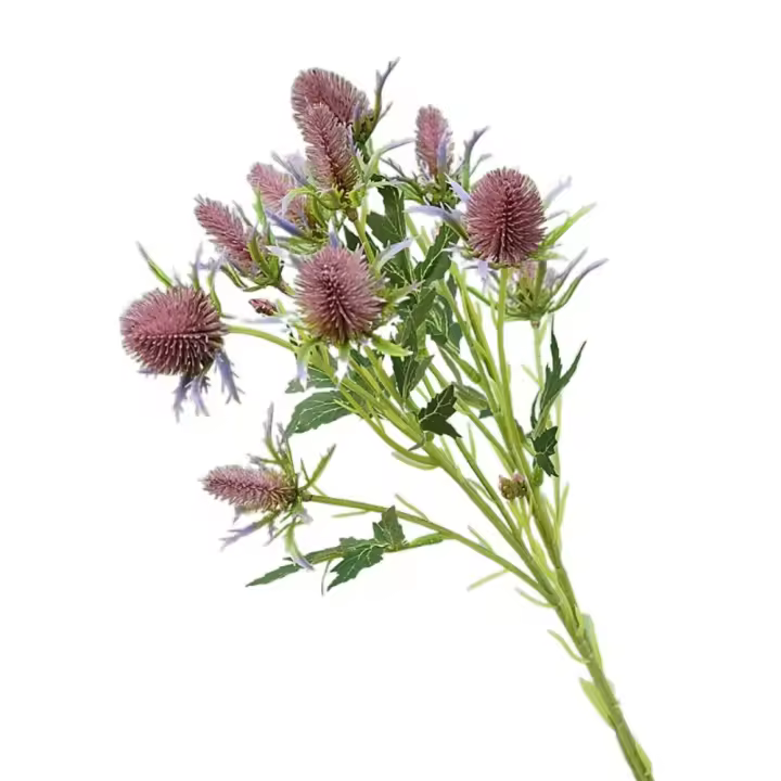 Rama de acebo marino Artificial de tacto Real, simulación realista hecha a mano, flores de acebo marino, flores falsas exquisitas - 1