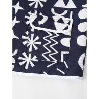 BUNO-Chaqueta de algodón reversible con estampado geométrico para mujer, chaqueta holgada de estilo callejero, informal, de un solo pecho, novedad de verano, 2025 - details 11