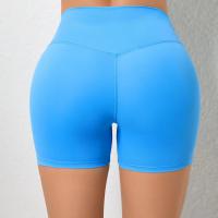 Pantalones cortos deportivos con realce para mujer, ropa deportiva de Yoga para gimnasio, color marrón, rojo, blanco y azul marino, 2024 - details 31