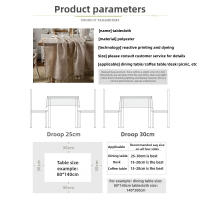 Mantel Nórdico Minimalista - Tela de Lino para Comedor y Mesa de Centro (Estilo Europeo Moderno, Impermeable, Fácil de Limpiar) - details 2