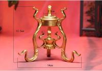 Rueda de Cobre Puro Tripod de Mano Base de Loto de Oro Magia Tantrismo Oferta Especial - details 2