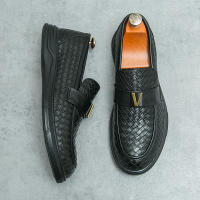 Zapatos Formales para Hombres Hechos a Mano Suela Gruesa PU Aumento de Altura - details 6