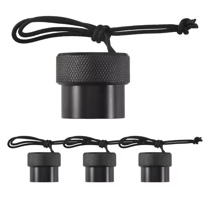 4 Uds buceo hembra regulador Din 1ª primera etapa tapa antipolvo snorkel DIN tapón de válvula de tanque - 1