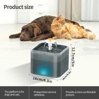 Fuente de Agua Automática para Mascotas con Luz LED 1*Pack Filtros 2L Dispensador de Bebida Silencioso para Perros y Gatos Hecho en China - details 0