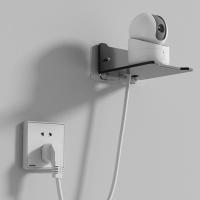 Estante enrutador de acero al carbono, soporte de almacenamiento para proyector de gran capacidad montado en la pared, soporte de proyector negro para ahorro de espacio para el hogar - details 8