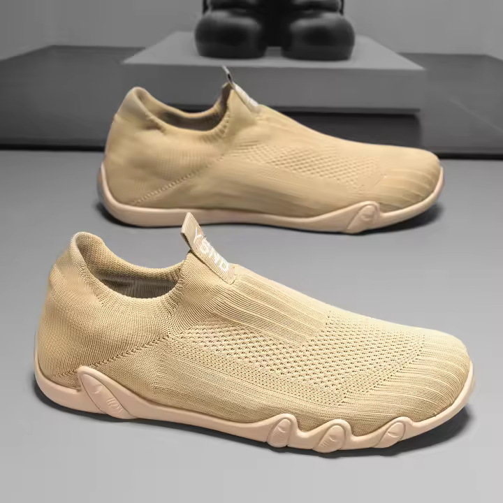 Zapatos de Malla Transpirable Flyknit para Hombres Primavera 2025 Zapatillas Casuales de Moda para Estudiantes - 1