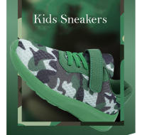 Zapatillas de deporte de camuflaje a la moda para niños, zapatos deportivos transpirables para niños, zapatos ligeros y cómodos para correr, zapatos de tenis para niños - details 2