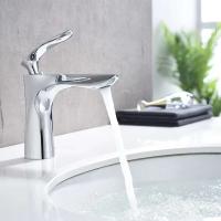 Grifo de baño Grifo mezclador de lavabo de una sola manija de latón cromado dorado Grifos de fregadero frío y caliente montados en cubierta - details 5